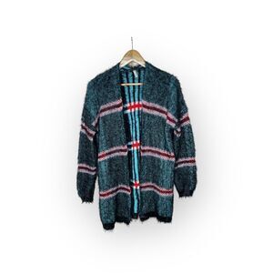 Raga Anthropologie Open Front Cardigan Sweater Eyelash Sz OS Women's